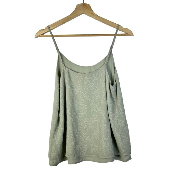 Mi Ami Green Textured Layered Cami Tank Top XS - Picture 2 of 5